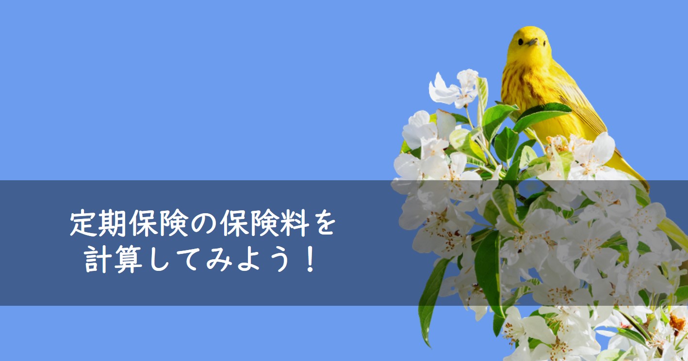 定期保険の保険料を計算してみよう